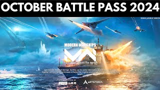 Modern warships october battle pass 2024 [upl. by Tecu]