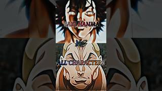 Baki hanma vs Baki all characters 😨 edit shorts animeedit [upl. by Elden746]