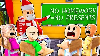 EVIL SANTA IS OUR TEACHER  Roblox Funny Moments [upl. by Nesahc]