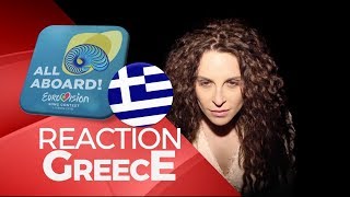 Yianna Terzi  Oneiro Mou Eurovision 2018 Greece Reactions [upl. by Adianes]