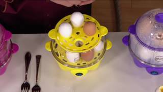 Eggspress Deluxe Egg Cooker w Recipe Book on QVC [upl. by Ffirahs742]