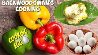 Backwoodsmans Cooking  Egg  Capsicum  ScoutcraftTamil [upl. by Selia]