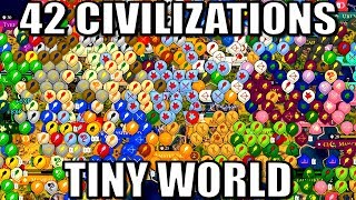 All 42 Nations Battle in a Tiny World Civ 6 Gathering Storm [upl. by Dearborn183]