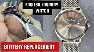 English Laundry Watch Battery Replacement [upl. by Aihn]