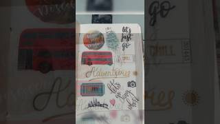 travel journal stickers idea dazzysart youtubeshorts [upl. by Nnaeerb]