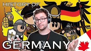 Canadian Reacts to The Animated History of Germany  Suibhne Reaction [upl. by Aspia]