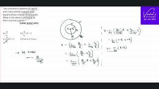 NEET AIPMT Question Finding Electric Potential at common center of two spheres [upl. by Aenaj]