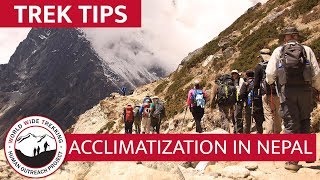 How to Acclimatize to High Altitude at Everest Base Camp  Trek Tips [upl. by Kinimod819]