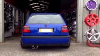 Vw Golf VR6 custom made stainless exhaust [upl. by Pace]