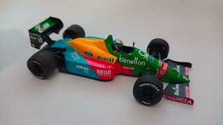 Minichamps Benetton B188 143 Scale Model F1 Car Review [upl. by Shevlo]