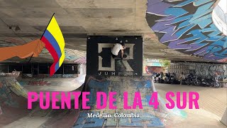 Skatepark Del Puente De La 4 Sur Medellin Colombia [upl. by Alletnahs]