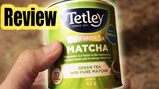 Tetley Matcha super green tea review best green tea tea with manganinese completely random review [upl. by Ploss922]