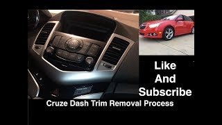 Chevy Cruze Interior Trim Removal Process  Radio Shifter Gauges and Door Speaker Trim [upl. by Lesko]