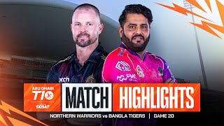 2024 Abu Dhabi T10 I Match 20 Highlights Northern Warriors vs Bangla Tigers  Season 8 [upl. by Ricardama12]