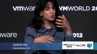 Jayshree Ullal  VMworld 2012 [upl. by Yecam]