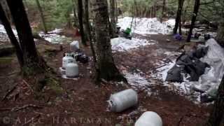 Tour of North Pond Hermits Campsite  April 13th 2013 [upl. by Efeek]