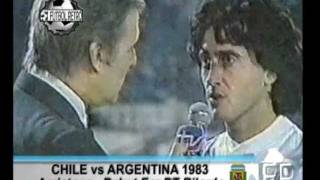 Chile 2 vs Argentina 2 Amistoso Debut Era Bilardo 12051983 Gareca Alonso Trossero Ruggeri [upl. by Vera]