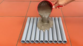 Plastic Pipes And Cement  The Easiest Way To Create Beautiful Garden Decorative Art Products [upl. by Ennaylil]