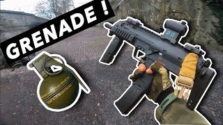 AIRSOFT MP7 IN WW2 FORT  GRENADE CHEATER 😡 [upl. by Whitford257]