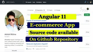 Angular 11 Project from scratchEcommerce project in angular10Source code on github Angular App [upl. by Cordula552]