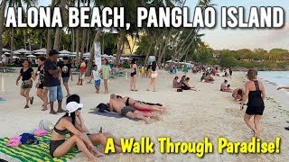 Boracay of Panglao Bohol ALONA BEACH  Complete Walking Tour Philippines  2024 Sunset amp Nightlife [upl. by Ellekram]