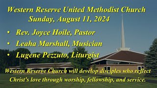 WRUMC August 11 2024 worship service [upl. by Sinnek]