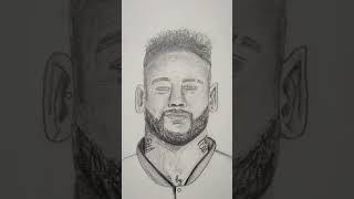 Neymar jr  pencil drawing [upl. by Windy584]