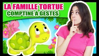 La famille Tortue  Comptines à gestes pour bébé  Titounis [upl. by Cassiani882]