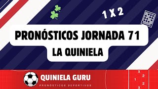 Jornada 71 La Quiniela 2024  Pronósticos y Análisis de fútbol [upl. by Avlem618]