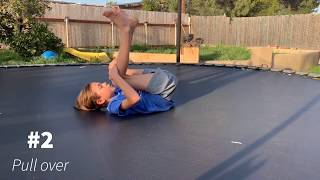 3 beginner trampoline tricks Easy [upl. by Kcirddahc]