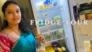 Fridge Tour 😍Fridge organization amp Cleaningsmart refrigerator organization with Tips  Telugu🥰 [upl. by Rachel]