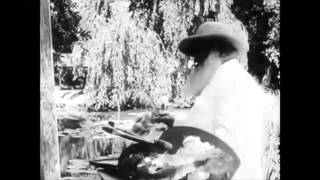 Film of Impressionist Painter Claude Monet at Work authentic video [upl. by Domineca]