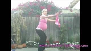 3rd Trimester Squat with Reverse Fly using Exercise Band [upl. by Onoitna]