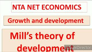 Gdp mills theory of development nta net economics [upl. by Mahmud912]