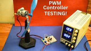 How to make a PWM Controller for 12V DC Fan  TESTING [upl. by Helbonnas768]