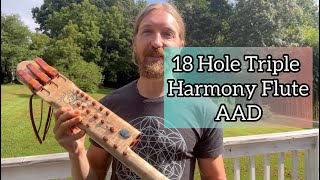 New Triple Harmony Drone Flute Keys of AAD [upl. by Ier657]