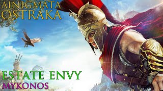 Assassins Creed Odyssey  Ainigmata Ostraka  Estate Envy Mykonos [upl. by Arikihs]