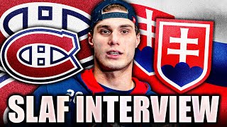 JURAJ SLAFKOVSKY SLOVAK INTERVIEW SPEAKS OUT ON HATTRICK Montreal Canadiens News [upl. by Shawnee]