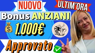 ⚡️UTIMORA❗️ NUOVO BONUS 1000 EURO PER ANZIANI❗️Prestazione Universale Ma ecco a chi spetta [upl. by Yesmar325]