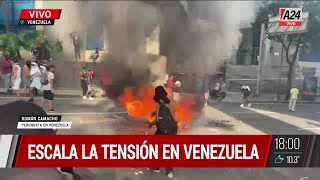 🚨MÁXIMA TENSIÓN EN VENEZUELA PROTESTAS EN LA CALLE Y REPRESIÓN [upl. by Etteuqram517]