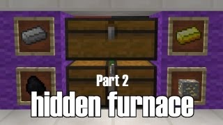 Minecraft Automatic 4way Split Furnace with Hoppers [upl. by Raffaello]