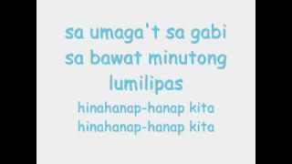 Hinahanap Hanap Kita  Rivermaya with lyrics [upl. by Valentin]