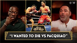 “I literally wanted to d in that ring”  Oscar De La Hoya Recounts Manny Pacquiao Fight [upl. by Karney]