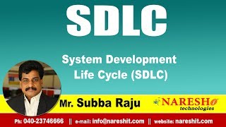 SDLC Tutorials  System Development Life Cycle SDLC  MrSubba Raju [upl. by Nonnerb]