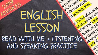 PRACTISE WITH ME  Read in English  Advanced reading practice [upl. by Niuq332]