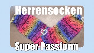 Herrensocken mit bequemer Käppchenferse ohne Löcher [upl. by Shien]