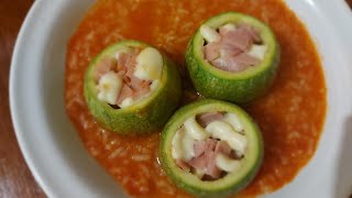 como hacer calabacitas rellenasde la ciudad al pueblosabores abimel [upl. by Avad]