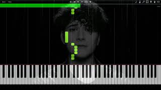 Gjons Tears  RépondezMoi Synthesia Piano Tutorial only vocal midi nEickhoff [upl. by Ydna]