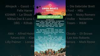 2 LINE UP OPEN BEATZ 2024 🥳 openbeatz lineup [upl. by Nichani]