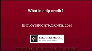 What is a tip credit [upl. by Jacquette497]